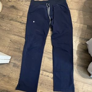 Medium navy blue Figs scrub pants